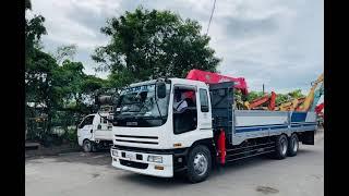 Isuzu giga 10pe boom truck pulled out at japhil international