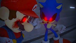 SONIC.EXE vs MARIO.EXE! (Mario vs Sonic Epic 3D Animation)