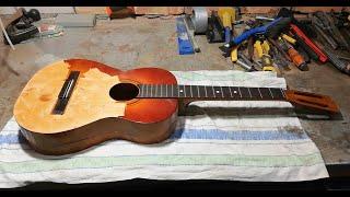 Ремонт акустической гитары своими руками (часть 1) / DIY acoustic guitar repair (part 1)