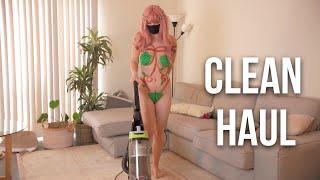 [4K Housewife] ️ Body art suit | How to clean floor | Body art Haul | Try Haul with Triss Bliss