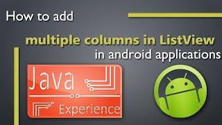 Adding multiple columns in a list view in android