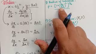 evolute of parabola| radius of curvature| centre of curvature| differential calculus