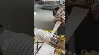 How to produce PP toilet pipe with steel wire? #machine #plasticmachine #plasticpipe