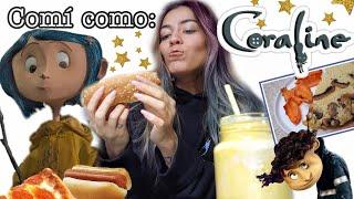 Un dia COMIENDO como CORALINE Y LA PUERTA SECRETA