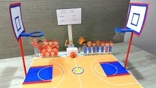 MAQUETA CANCHA DE BASKETBALL /  Manualidades creativas