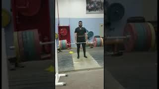 2wks out  Deadlift single 250 kg at RPE 8  Opener