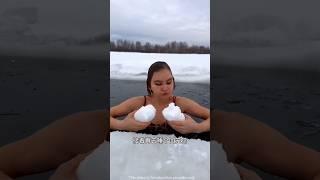 The girl lies in the snow ️  ~ #shorts #viralshorts