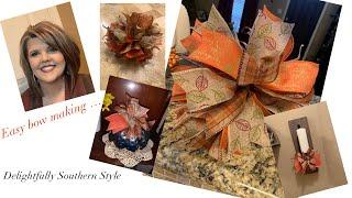 Easy bow making…Delightfully Southern Style
