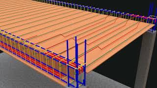 One way solid slab reinforcement detail.