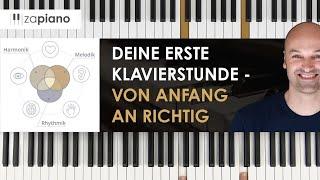 Klavier lernen Anfänger - deine erste Klavierstunde - von Anfang an richtig - Klavierunterricht