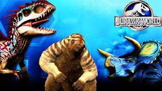 Динозавры схватки МИР ЮРСКОГО ПЕРИОДА | ПРОХОЖДЕНИЕ на русском DINOSAURS JURASSIC WORLD for children