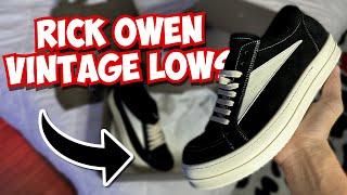 RICK OWEN DRKSHDW VINTAGE LOWS (Shoe Review + Try On)