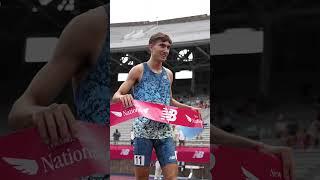 Caleb Winders wins the Championship Boys 800m from the slow heat in 1:46.85.