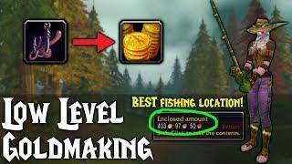 Low Level Gold Making with Fishing! - Classic WoW - Deviate Fishing - Low Level Gold Farming Guide