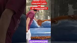 WOODEN HANDICRAFT DEWAN COUCH 2022 Manufactured by SK HANDICRAFTS SAHARANPUR