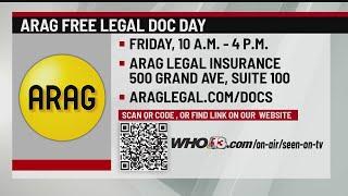 ARAG Legal Insurance hosting free 'Legal Doc Day"