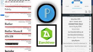 How to add fonts in pixellab with zarchiver | Pixellab, Don Jerry Tv