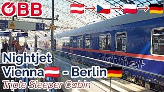 Vienna to Berlin by ÖBB Nightjet Triple Sleeper Cabin