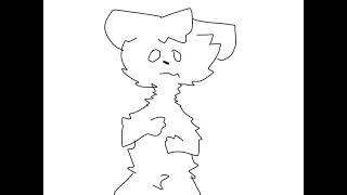 white latex transfur (lazy test) animation