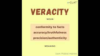VERACITY | Word meaning | Word of the Day 67