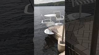 Floating polydock. #lakelife #work #docks #shorts