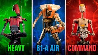 EVERY SINGLE B1 Battle Droid Type/Variant Explained!