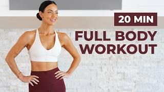 20 Minute Full Body HIIT | No Equipment, Apartment Friendly, Beginner Friendly