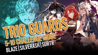 [Arknights] 3 Guards 5-10 Challenge Mode feat.SilverAsh S2