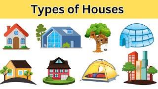 Types of Houses for Kids in English / Houses / English Vocabulary / Fun strawberry.