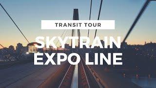 [4K] Full Expo Line Ride  - Vancouver Skytrain (King George Station to Waterfront Station)