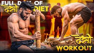 FULL DAY OF DESI DIET & DESI WORKOUT 