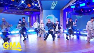 SEVENTEEN performs 'LOVE, MONEY, FAME (feat. DJ Khaled)' on GMA