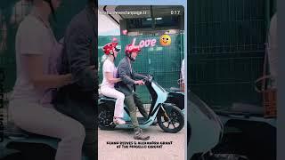 Keanu Reeves with Alexandra are together on the road into our hearts ️ 