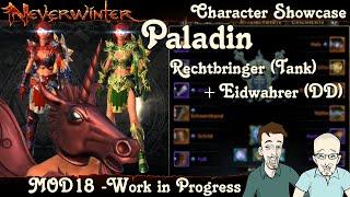 NEVERWINTER MOD18 - Paladin Build Rechtbringer (Tank) + Eidwahrer (DD/dps!) -Showcase- PS4 deutsch