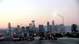 Driving toward Downtown LA