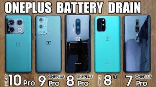 EXTREME ONEPLUS BATTERY DRAIN - OnePlus 10 Pro vs OnePlus 9 Pro / OnePlus 8 Pro / OnePlus 8T / 7 Pro