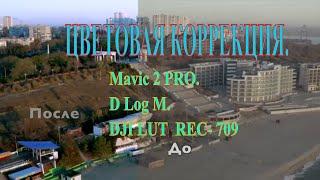 Цветокоррекция видео с Дрона с DJI LUT. Color Grading. D Log M.