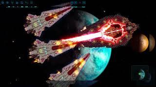 Super Laser Vs Venator Fleet - Cosmoteer