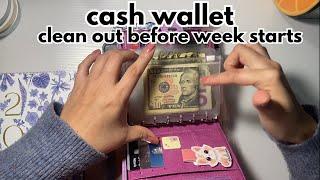 Cash Wallet | Clean out my Wallet with Me | March  2025 | Sinking Funds | Budgeting