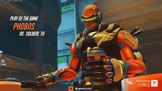 POTG! IDDQD INSANE NANO SOLDIER 76 + TRACER GAMEPLAY OVERWATCH 2 SEASON 3