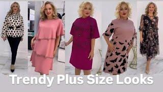 Trendy plus size outfits - casual and evening looks