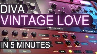 Vintage Love with u-he Diva in 5 minutes | Sound Design Tutorial