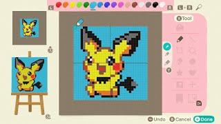 Making Pixel Pichu In Animal Crossing New Horizons with Custom Designs