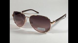 Tommy Hilfiger Bradshaw Aviator Sunglasses Rose Gold Frame Brown Gradient Lens BRADSHAW WM OL06