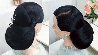 Bridal Hairstyle For Black women. Hairstyle For Wedding And  Engagement.