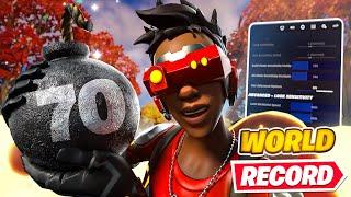 Fortnite Reload WORLD RECORD (70 Kills) GAMEPLAY  + *NEW* Best Controller Settings For Chapter 5!