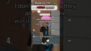 Ranking The Top Roblox Memes #roblox