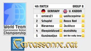 Carcassonne World Team Championship  (Germany vs. United Kingdom) | Live Cast