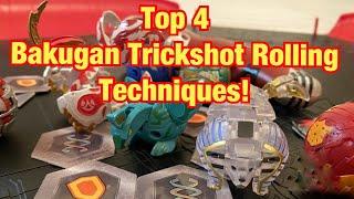 Top 4 Bakugan Trickshot Rolling Techniques!