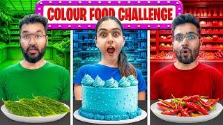 Having Only ONE COLOR Food  || 30 minute Food Challenge